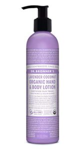 dr bronners lavender coconut organic lotion, 8 ounce – 6 per case.