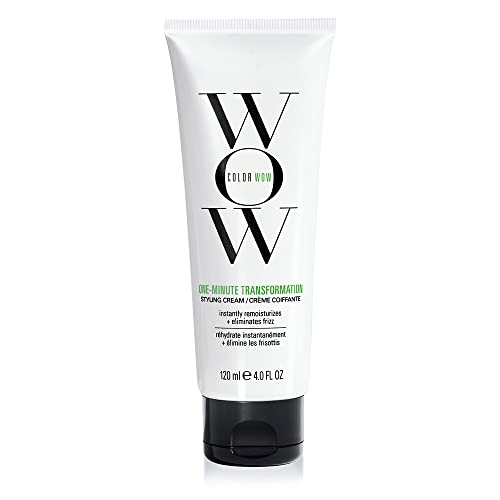 Color Wow One Minute Transformation – Instant frizz fix; Nourishing styling cream smooths, tames + defrizzes on the spot; Avocado oil + Omega 3’s hydrate, repair for silkier, smoother texture