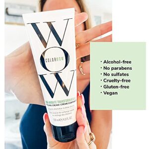 Color Wow One Minute Transformation – Instant frizz fix; Nourishing styling cream smooths, tames + defrizzes on the spot; Avocado oil + Omega 3’s hydrate, repair for silkier, smoother texture