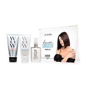 Color Wow Dream Smooth Travel Kit Includes Shampoo, Conditioner and Dream Coat - Get the silky, liquidy, glossy texture of your dreams… AND, defy humidity for days, everywhere you go