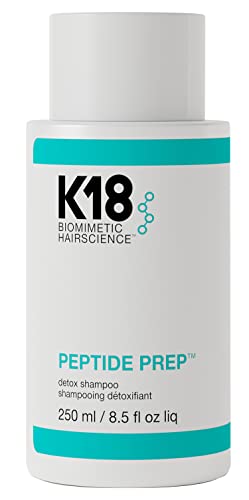 K18 PEPTIDE PREP Color Safe Detox Clarifying Shampoo -Skincare-inspired Ingredients to Nourish Hair while removing Buildup for a Clean, Healthy Hair Canvas, 8.5 fl oz