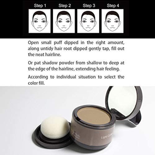 Hairline Powder(Medium Brown) Hair Root Dye, Instantly Hair Color Shadow Cover Gray Hair Root, Hair Touch-Up, Thin Hair Powder 4g…