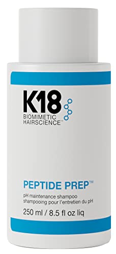 K18 PEPTIDE PREP Cleansing pH Maintenance Color Safe Shampoo for Daily Use - Powerful yet Non-stripping Formula is Designed with an Optimized pH, 8.5 Fl Oz