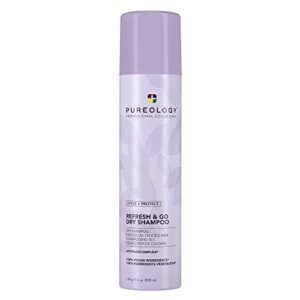 pureology style + protect refresh & go dry shampoo | for oily, color-treated hair | volumizing & protective dry shampoo | silicone-free | vegan | updated packaging | 5.3 oz. |