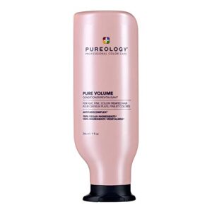 pureology pure volume conditioner | for flat, fine, color-treated hair | restores volume & movement | sulfate-free | vegan | updated packaging | 9 fl. oz. |