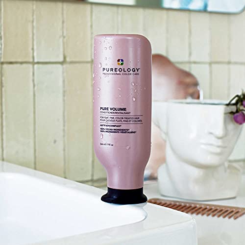 Pureology Pure Volume Conditioner | For Flat, Fine, Color-Treated Hair | Restores Volume & Movement | Sulfate-Free | Vegan | Updated Packaging | 9 Fl. Oz. |