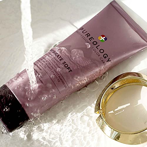 Pureology Hydrate Soft Softening Treatment For Dry, Color-Treated Hair Nourishing Treatment Adds Softness, Sulfate-Free, Vegan, 6.7 Fl. Oz.