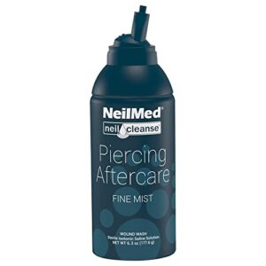 neilmed neilcleanse piercing aftercare, fine mist, 6.3 fluid ounce