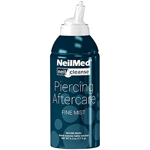 NeilMed NeilCleanse Piercing Aftercare, Fine Mist, 6.3 Fluid Ounce