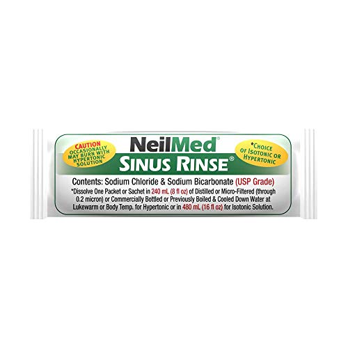 NeilMed's Sinus Rinse Extra Strength Pre-Mixed Hypertonic Packets-for Sinus Relief, 70 Count Box (Pack of 2)