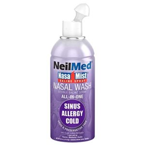 neilmed nasamist all in one multi purpose saline spray, 6.3 fl oz