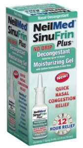 neilmed sinufrin plus decongestant moisturizing gel, .5 fluid ounce(packaging may vary)