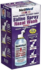 neil med nasa mist multi purpose saline spray all in one, 6 fl oz (pack of 6)