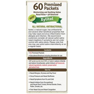 NeilMed Sinus Rinse Premixed Refill Packets with Xylitol, 60ct.