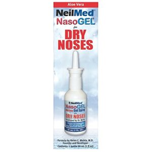 nasogel water soluble saline nasal gel spray for dry noses by neilmed – 1 fl.oz.- 30 ml