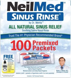 neilmed sinus rinse – nasal rinse refill kit – 100 per box