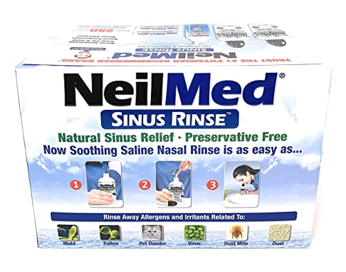 NeilMed Sinus Rinse All Natural Relief Premixed 250 Packets