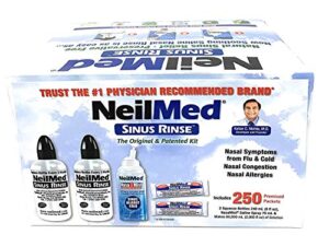 neilmed sinus rinse premixed refill packets 250 count, pack of 2