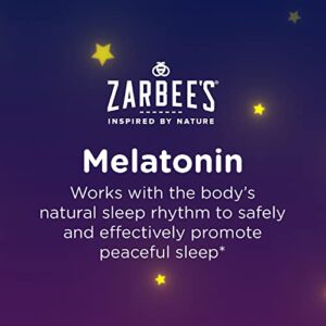 Zarbee's Kids 1mg Melatonin Gummy, Drug-Free & Effective Sleep Supplement for Children Ages 3 and Up, Natural Berry Flavored Gummies, 50 Count
