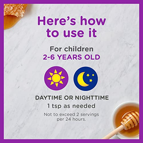 Zarbee's Kids Cough + Immune Day/Night Value Pack for Children 2-6 with Dark Honey, Vitamin D & Zinc, 1 Pediatrician Recommended, Drug & Alcohol-Free, Mixed Berry Flavor, 2x4FL Oz