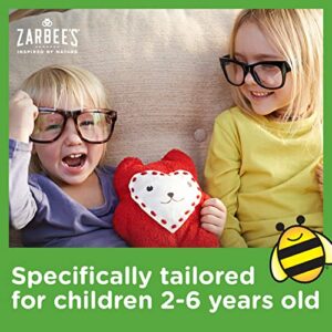 Zarbee's Kids Cough + Mucus Daytime for Children 2-6 with Dark Honey, Ivy Leaf, Zinc & Elderberry, 1 Pediatrician Recommended, Drug & Alcohol-Free, Mixed Berry Flavor, 8FL Oz