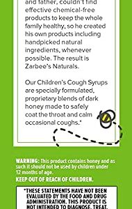 Zarbee's Natural Children's Cough Syrup + Mucus With Dark Honey Natural Grape Flavor- 4oz, Pack of 3