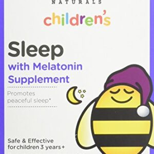 Zarbee's Naturals Children's Sleep Melatonin Supplement Chewable Tablets Grape Flavor - 30 ct, Pack of 2