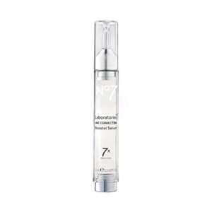 no7 laboratories line correcting booster serum – potent collagen peptide serum for fine lines and wrinkles – moisturizing formula for all aging skin types (15 ml)