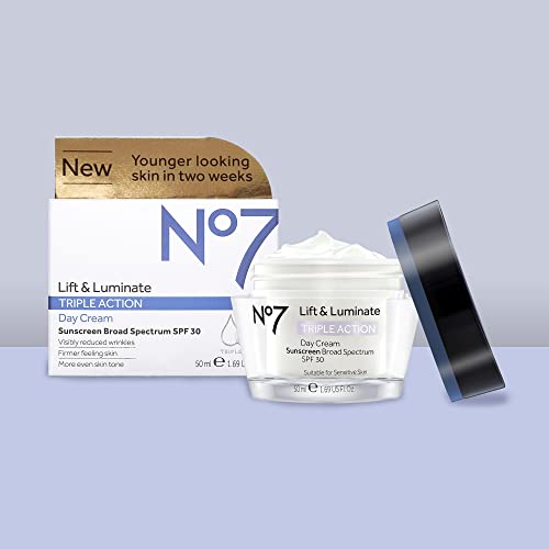 Boots No7 Lift And Luminate Triple Action Day Cream 1.6 Ounce