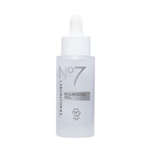 no7 laboratories resurfacing peel 15% glycolic acid – skin resurfacing face peel for smoother skin – brightening pore cleanser + face peeling treatment for impurities & dead skin cells (30ml)