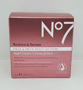 no7 restore & renew night cream face & neck