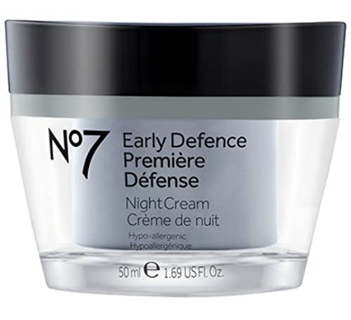 No7 Early Defence Glow Activating Face Cream - Day and Night Bundle - 1.69 fl oz Each - Hypoallergenic Day and Night Cream by No 7 - SPF 30 in Day Cream