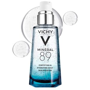 vichy mineral 89 hyaluronic acid face serum, facial gel moisturizer and pure hyaluronic acid hydrating serum for sensitive or dry skin