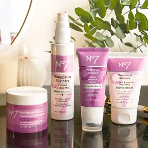 No.7 No7 Hydrating Menopause Facial Bundle - Includes Menopause Skincare Protect & Hydrate Day Cream & Instant Radiance Face Serum for Aging Skin - 2-Piece Skincare Set for Face