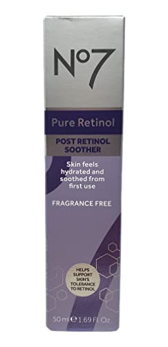 No. 7 No 7 Pure Retinol Skincare Bundle - Contains Pure Retinol Night Concentrate (1 fl oz) and Post Retinol Soother (1.69 fl oz) - No 7 Pure Retinol Fragrance Free Beauty Set, 2 Piece Set