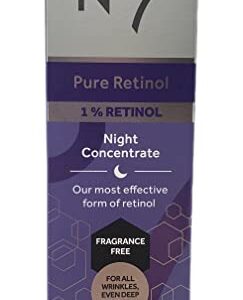 No. 7 No 7 Pure Retinol Skincare Bundle - Contains Pure Retinol Night Concentrate (1 fl oz) and Post Retinol Soother (1.69 fl oz) - No 7 Pure Retinol Fragrance Free Beauty Set, 2 Piece Set