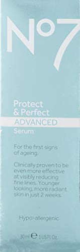 Boots No7 Protect & Perfect Advanced Anti Aging Serum Bottle - 1 oz