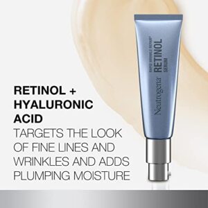 Neutrogena Rapid Wrinkle Repair Retinol Face Serum, Daily Anti-Aging Serum for Face with Retinol & Hyaluronic Acid to Fight Fine Lines, Wrinkles, & Dark Spots, 1 fl. oz