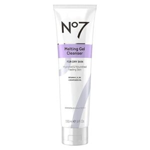 no.7 no7 melting gel cleanser – makeup remover balm with vitamin c + vitamin e – hydrating facial cleanser for dry skin – skin balancing milky cleansing balm (150 ml)