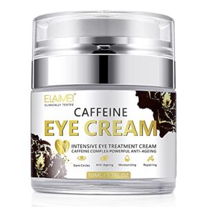 elbbub caffeine eye cream, anti wrinkle eye cream and puffiness-with collagen, puffiness, wrinkles,crows feet eye lift treatment for men & women