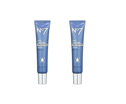 No7 Lift & Luminate Triple Action Serum - 1 ounce - Pack of 2