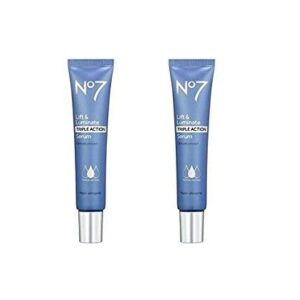 No7 Lift & Luminate Triple Action Serum - 1 ounce - Pack of 2