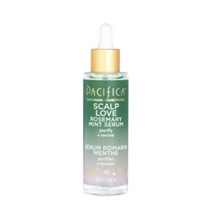 pacifica beauty, scalp love rosemary mint serum, purifies + revives scalp treatment, nourish + moisturize, soothing witch hazel, sulfate free, silicone free, vegan & cruelty free