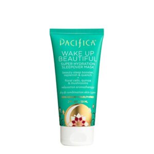 pacifica beauty, wake up beautiful overnight face mask, moisturizer, hyaluronic acid, vitamin e, anti-aging, for dry to oily skin, paraben-free, sulfate-free, alcohol-free, vegan & cruelty free