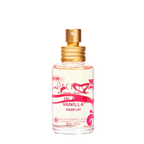 Pacifica Beauty Island Vanilla Spray Clean Fragrance Perfume, Made with Natural & Essential Oils, 1 Fl Oz | Vegan + Cruelty Free | Phthalate-Free, Paraben-Free| Made in USA