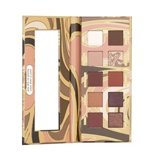 pacifica beauty, cocoa nudes mineral eyeshadow palette, 10 wearable neutral shades, matte, shimmer, metallic, eye makeup, longwearing and blendable, infused with cocoa butter, vegan, cruelty free