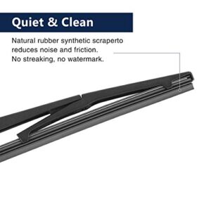 X AUTOHAUX Car Rear Windshield Wiper Blade Arm Set for Chrysler Pacifica 2016-2020 14 Inch