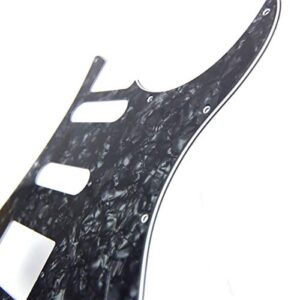 Guitar Pickguard For YAMAHA Pacifica EG 112 PAC112V, 4Ply Black Pearloid