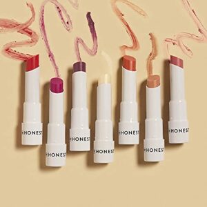 Honest Beauty Tinted Lip Balm | Antioxidant-rich Acai Extracts + Avocado Oil | EWG Certified, Vegan, Cruelty Free | Plum Drop