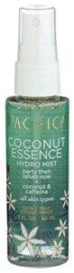 pacifica coconut & caffeine hydro mist, 2 fz